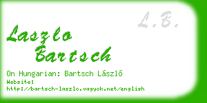 laszlo bartsch business card